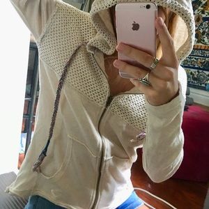 ROXY crochet surfer hoodie